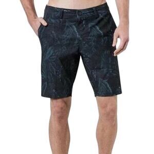 7 Diamonds Gray Charcoal Palm Casual Performance Hybrid Stretch Short 42 NWT